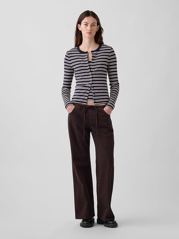 Low Rise Easy Baggy Flare Pants
