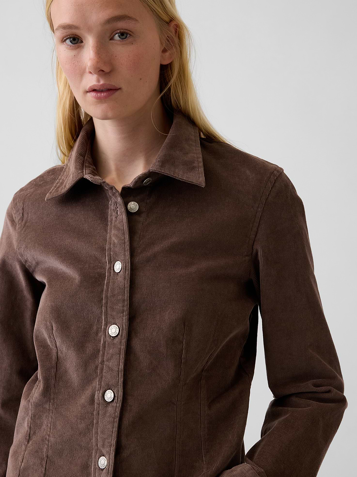 Image number 4 showing, Corduroy Fitted Shirt