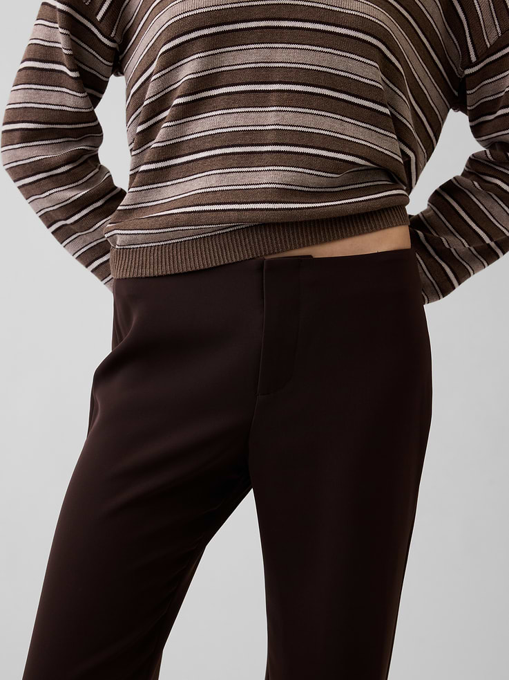 Image number 5 showing, Low Rise Twill Flare Pants