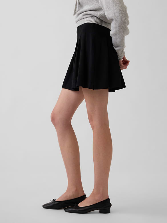 Pleated Mini Skort