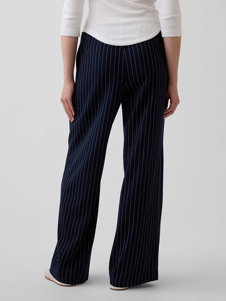 Image number 4 showing, Brushed Twill Easy Wide-Leg Pants