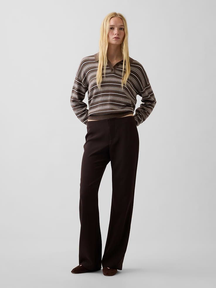 Image number 1 showing, Low Rise Twill Flare Pants