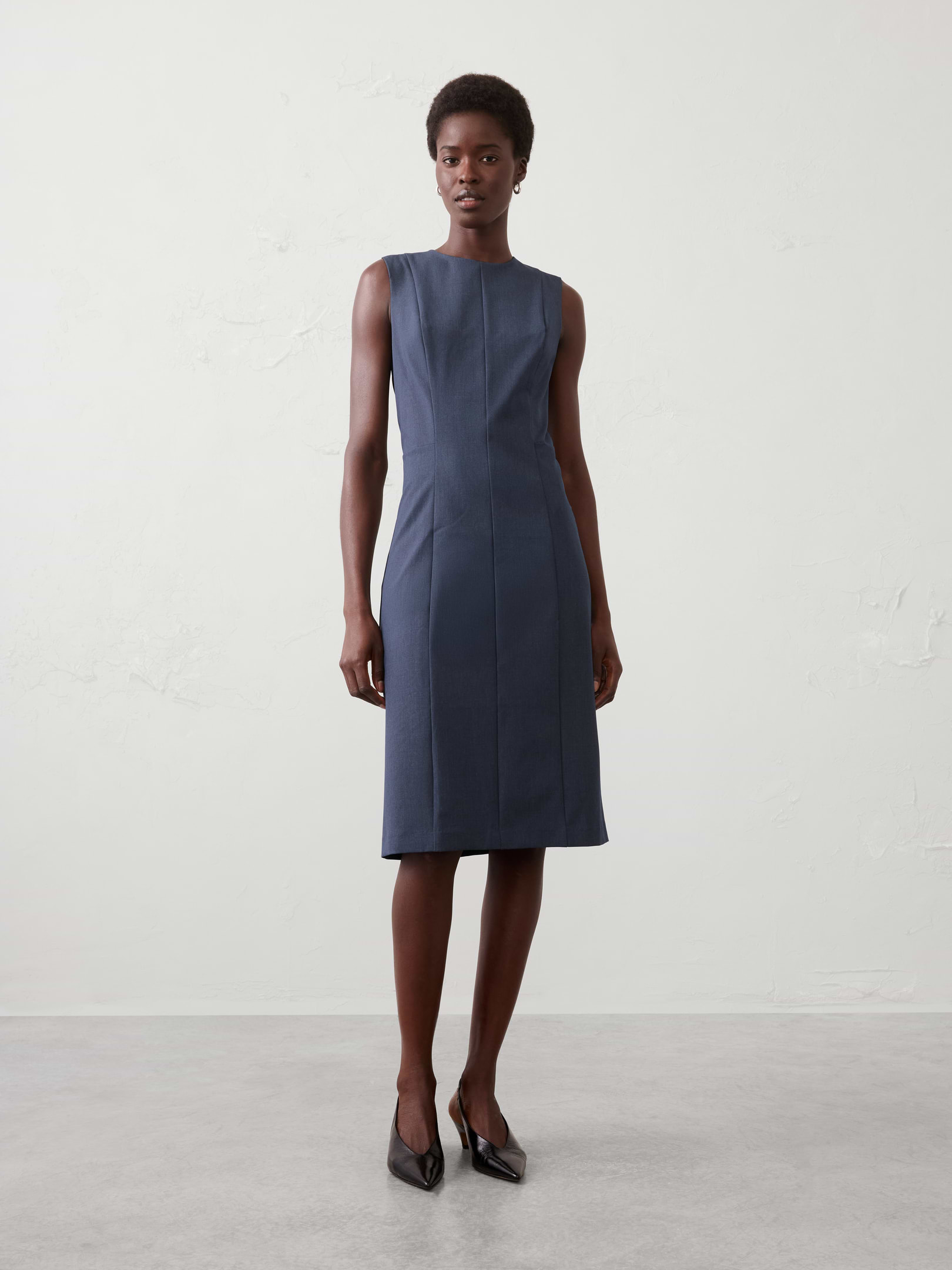 Image number 1 showing, Basic Knee-Length Sheath Dress