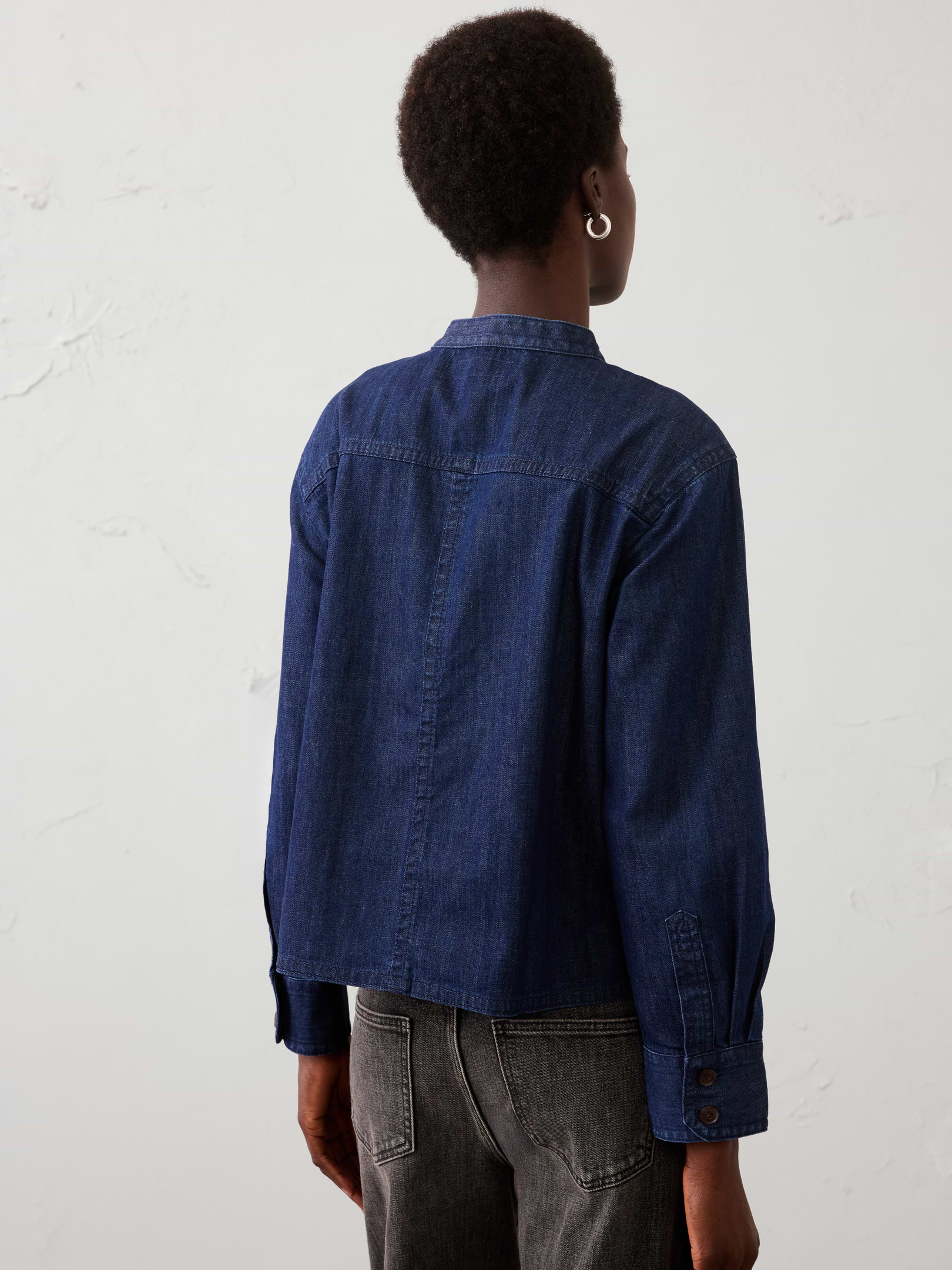 Image number 2 showing, Denim Popover Tunic Top