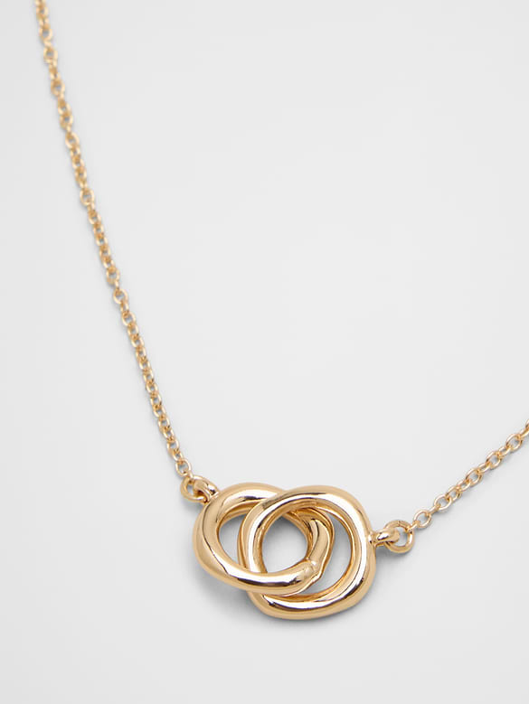 Intertwined Ring Necklace