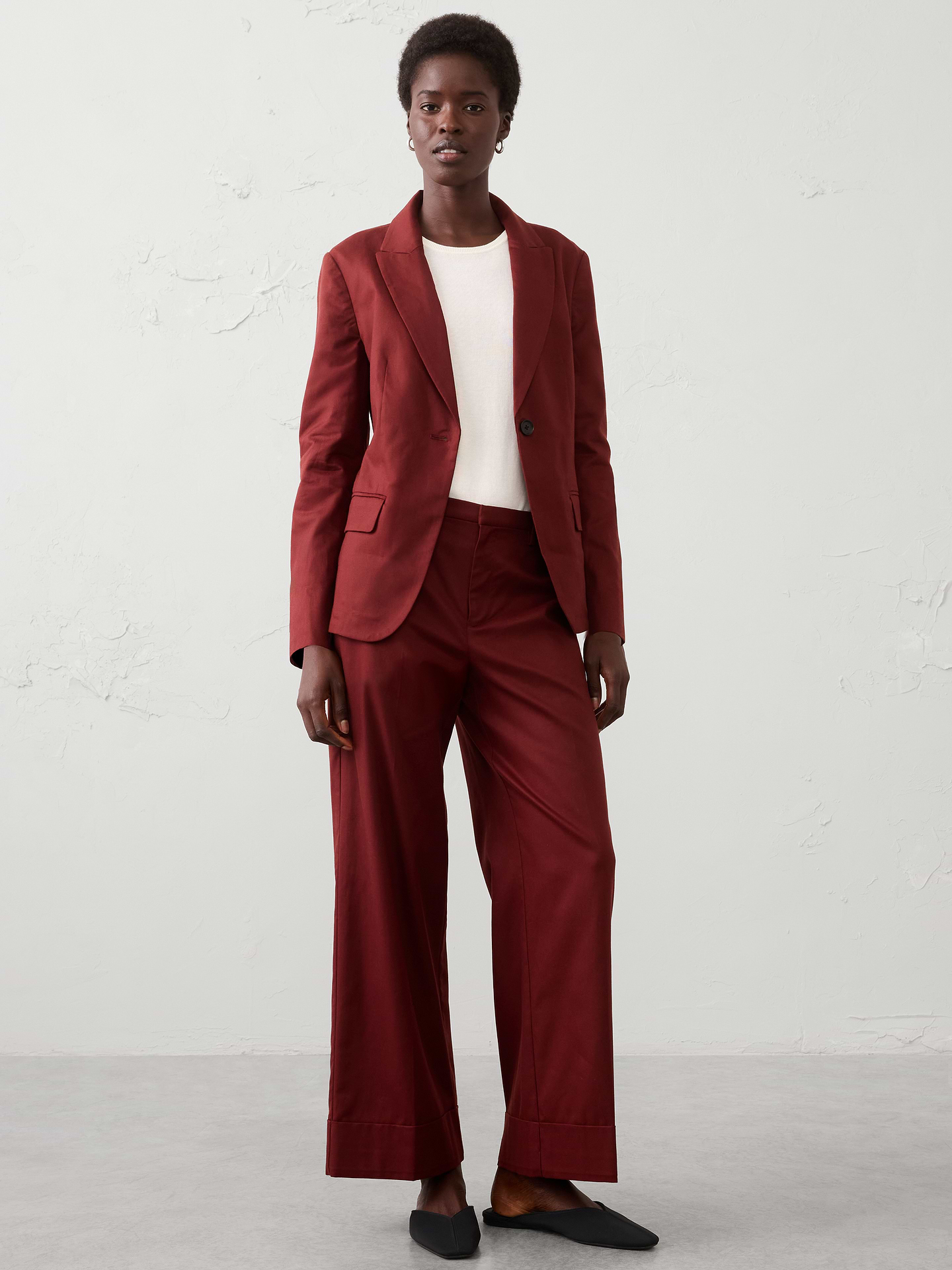 Image number 3 showing, Drapey Tencel Blazer