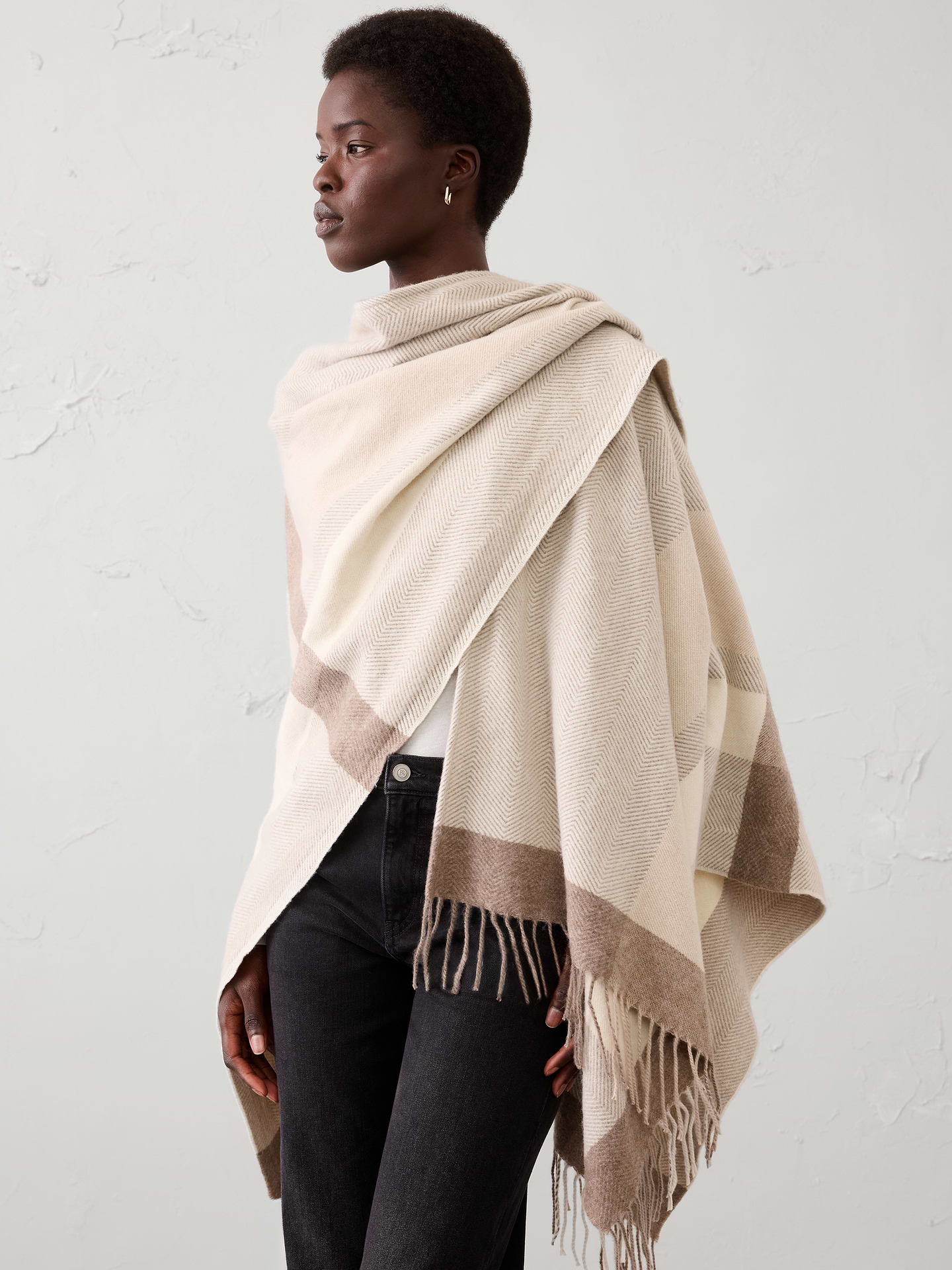 Image number 3 showing, Cozy Poncho