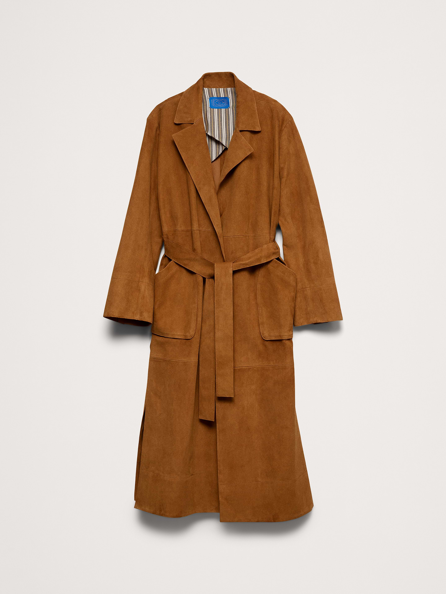 Image number 7 showing, Banana Republic x La Ligne | The Suede Wrap Coat
