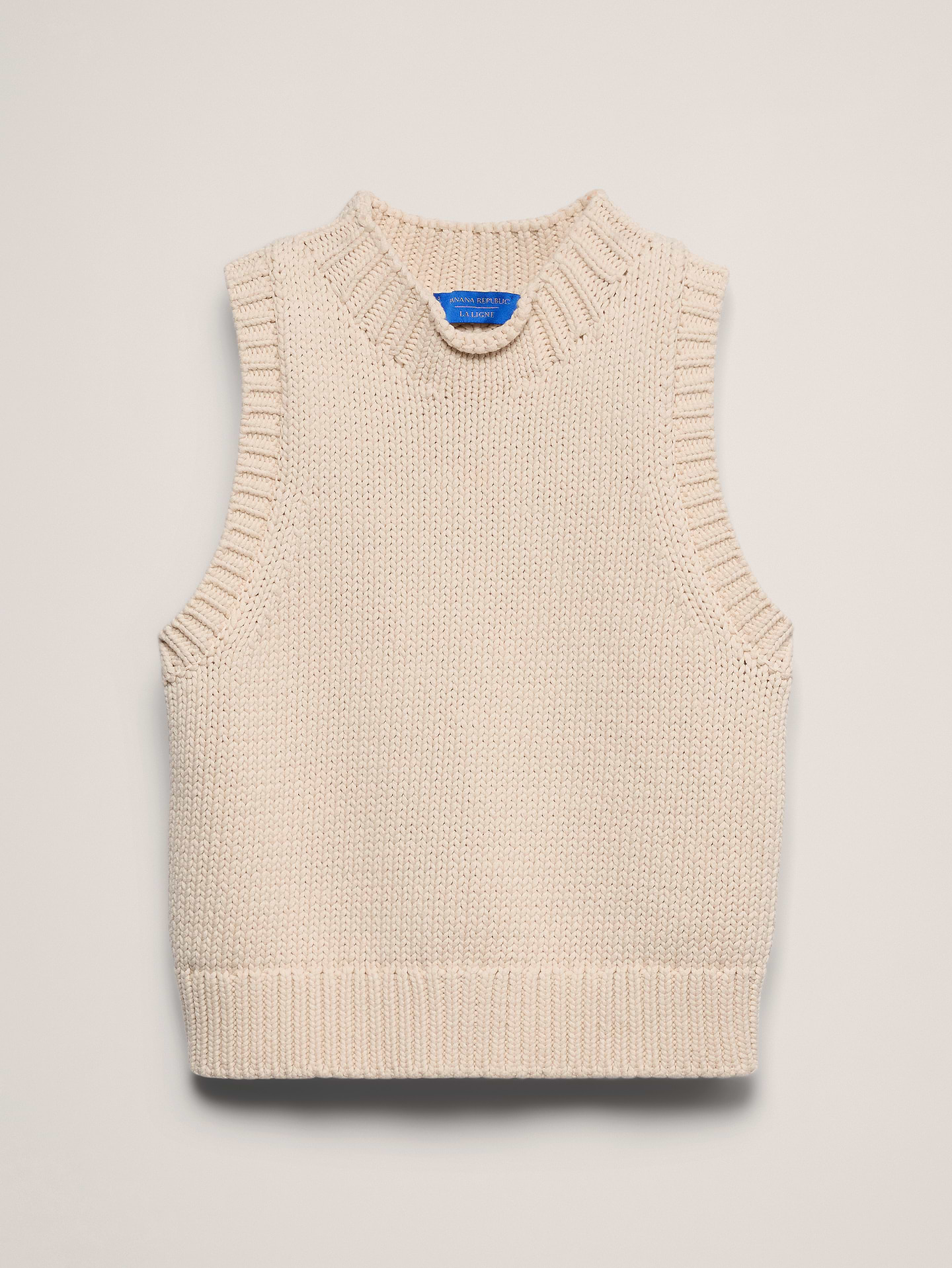 Image number 6 showing, Banana Republic x La Ligne | The Cropped Cotton Sweater Tank
