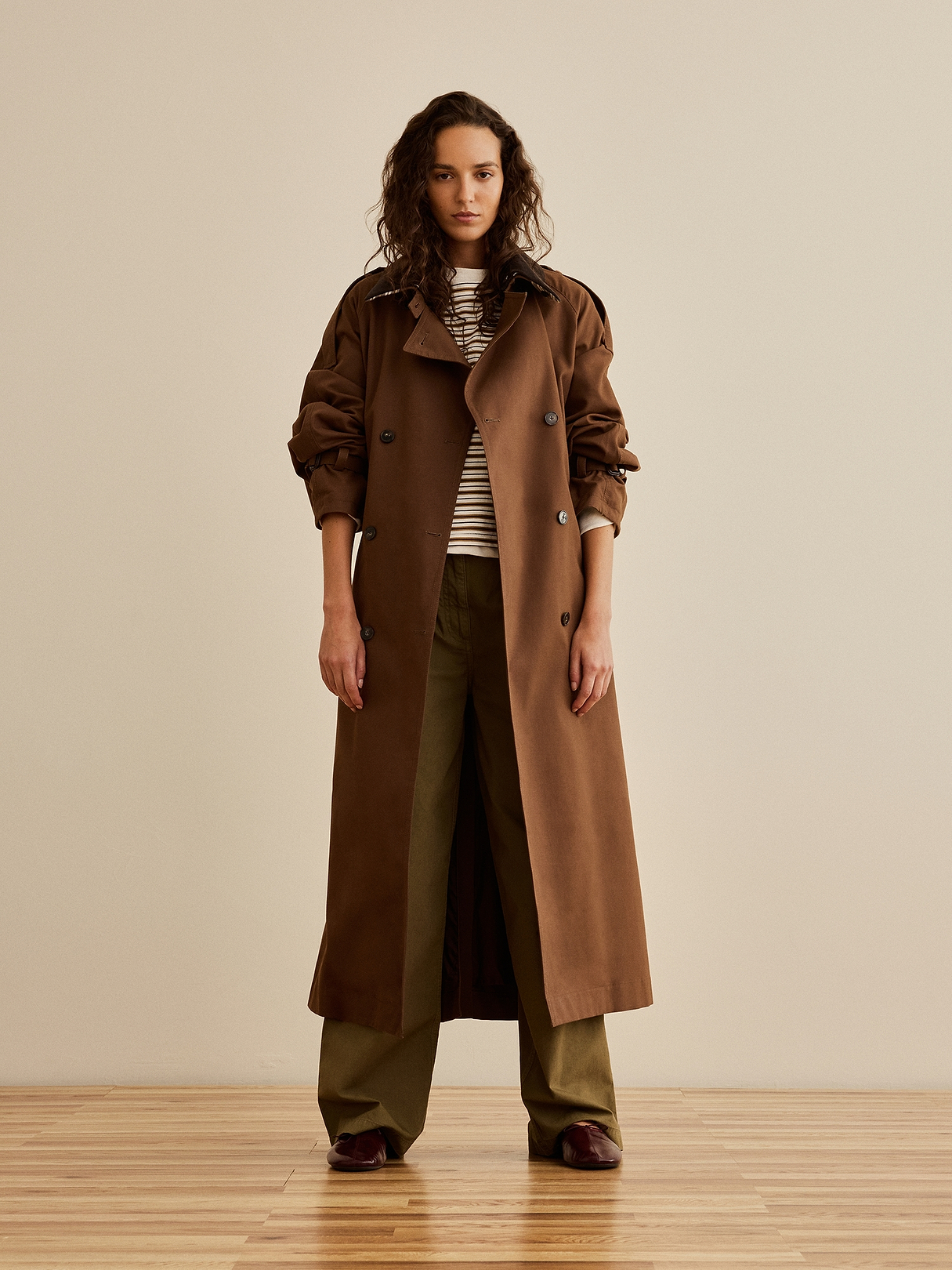Banana Republic x La Ligne | The Wide-Leg Cotton Chino