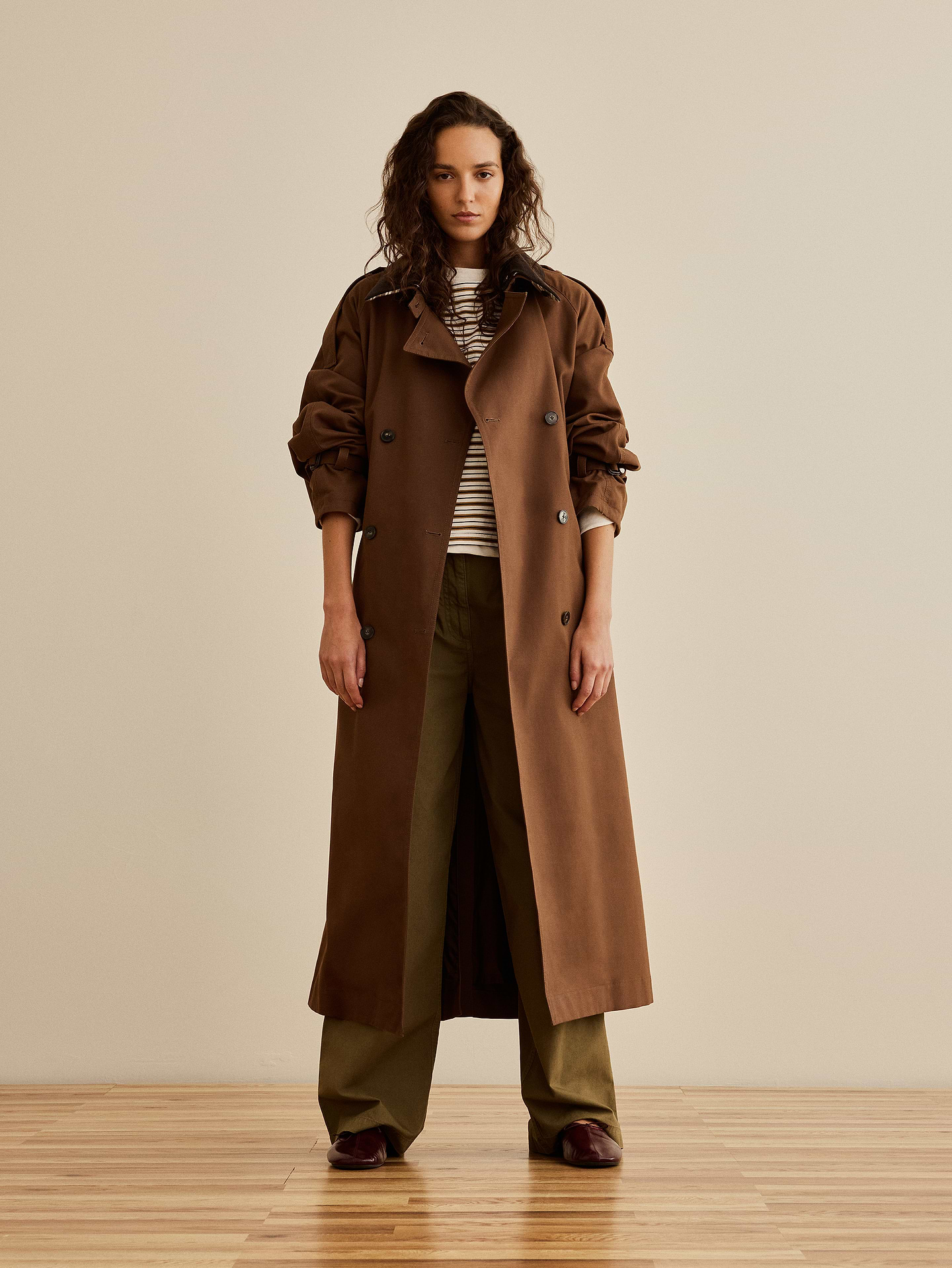 Image number 4 showing, Banana Republic x La Ligne | The Wide-Leg Cotton Chino