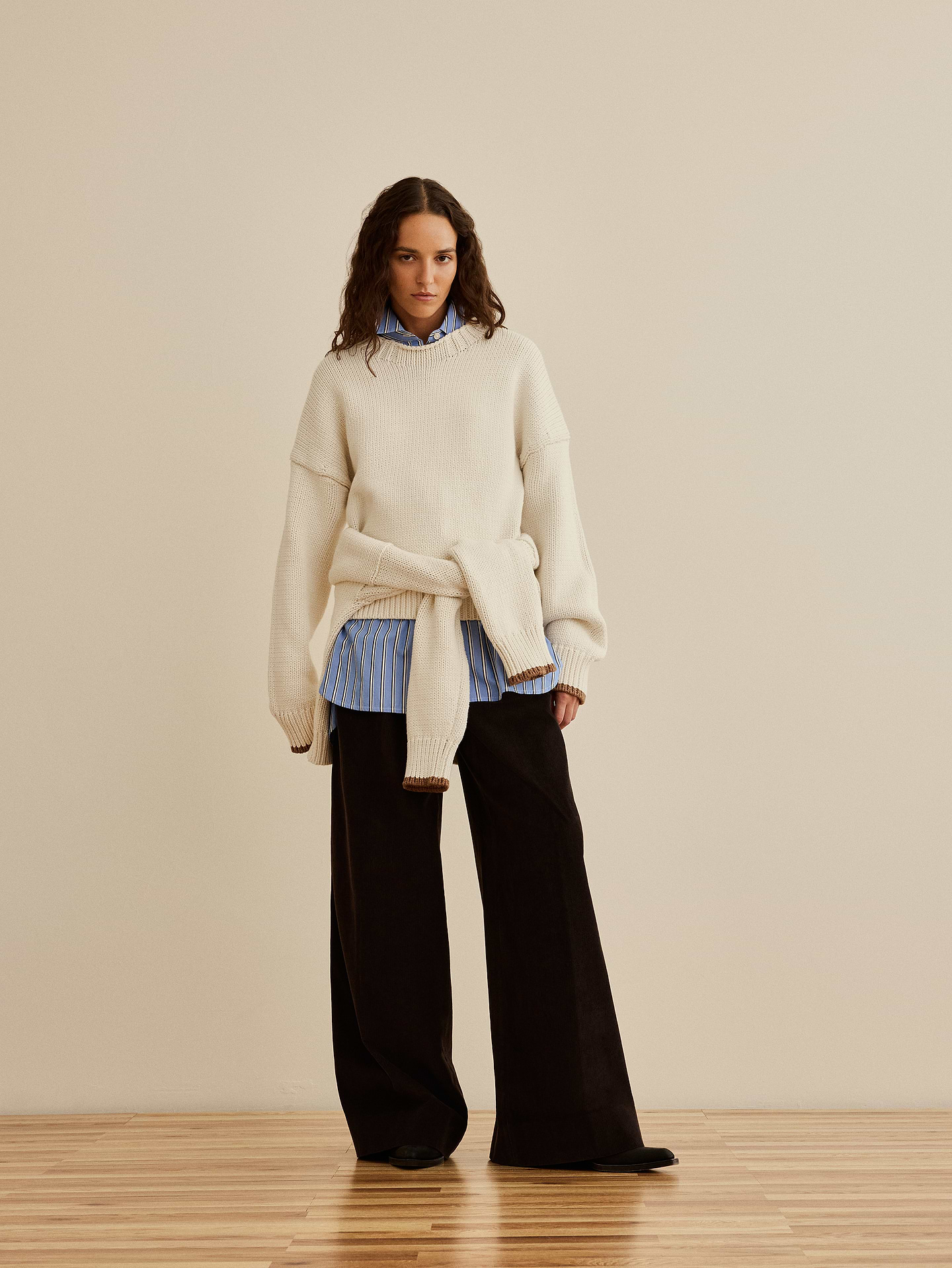 Image number 4 showing, Banana Republic x La Ligne | The Cotton Crew-Neck Sweater