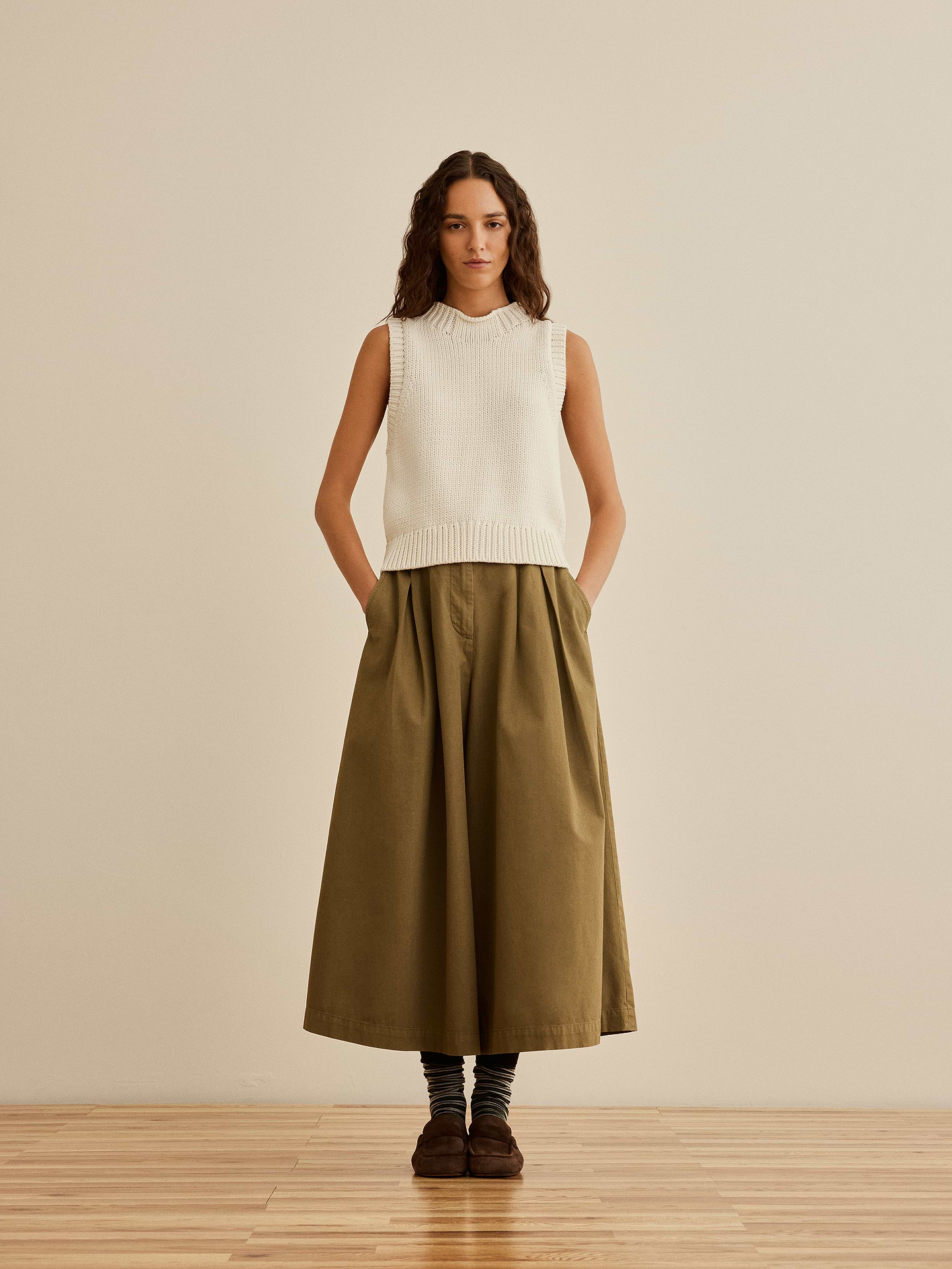 Image number 4 showing, Banana Republic x La Ligne | The Cropped Cotton Sweater Tank