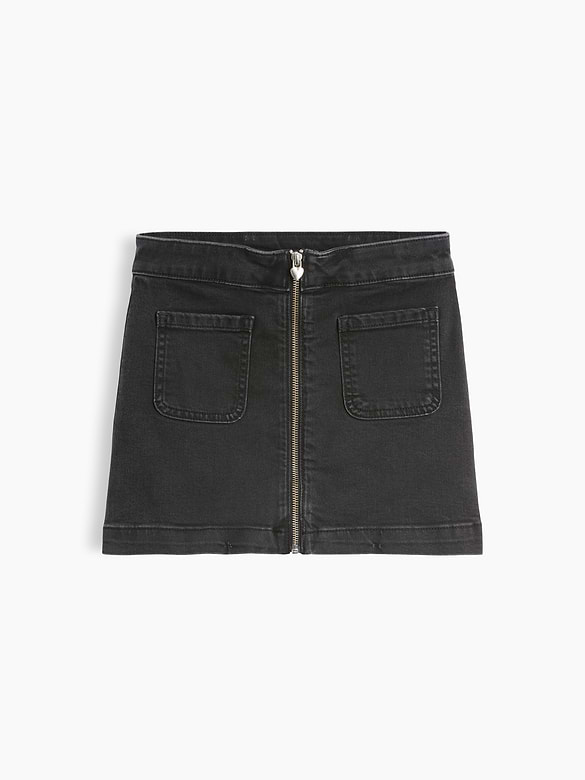 Kids Zip Denim Skirt