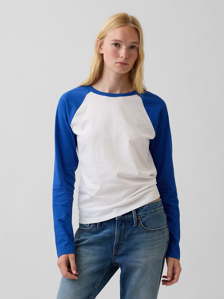 Image number 1 showing, Organic Cotton VintageSoft Raglan T-Shirt