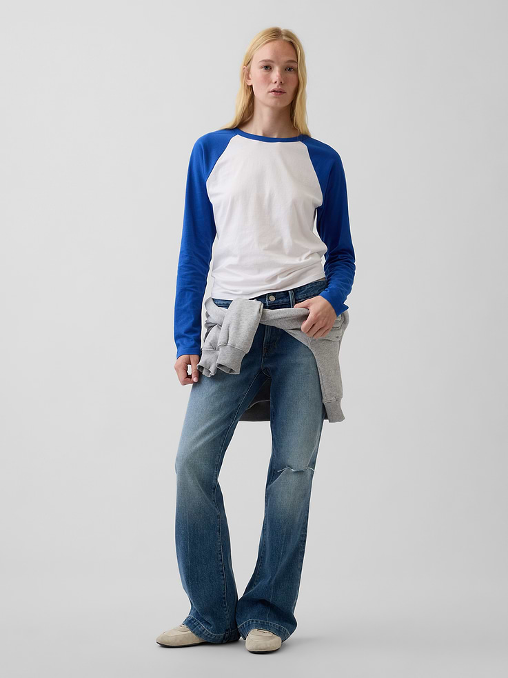 Image number 2 showing, Organic Cotton VintageSoft Raglan T-Shirt