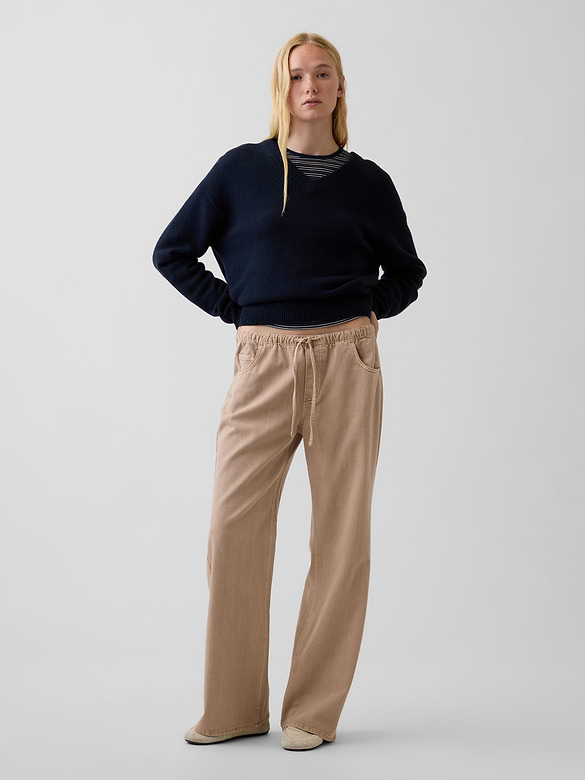 Low Rise Easy Baggy Flare Pants