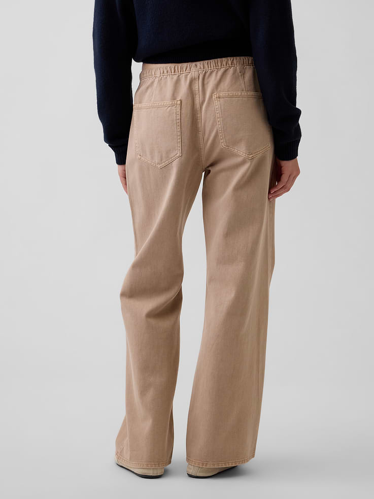 Image 4 of 6, Low Rise Easy Baggy Flare Pants