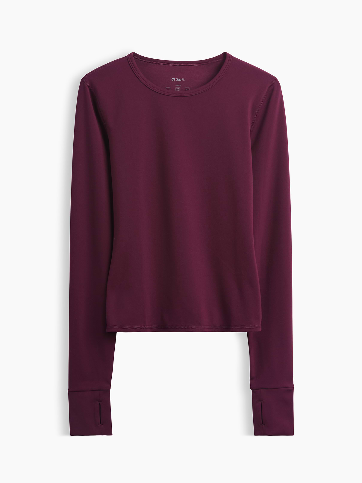 L'image numéro 1 présente T-shirt lisse à encolure ras du cou GapFit