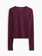 L'image numéro 1 présente T-shirt lisse à encolure ras du cou GapFit