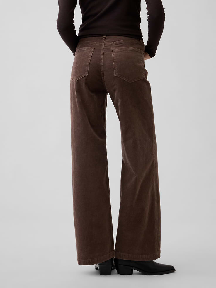 Image number 4 showing, High Rise Corduroy Stride Wide-Leg Pants