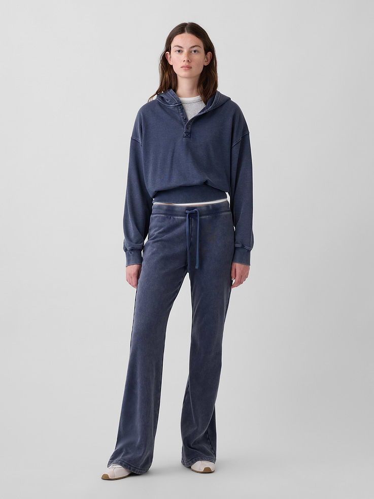 Image number 1 showing, VintageSoft Terry Flare Sweatpants