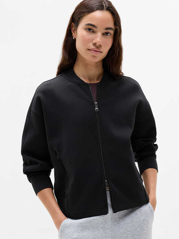 Form Knit Bomber Sweatshirt