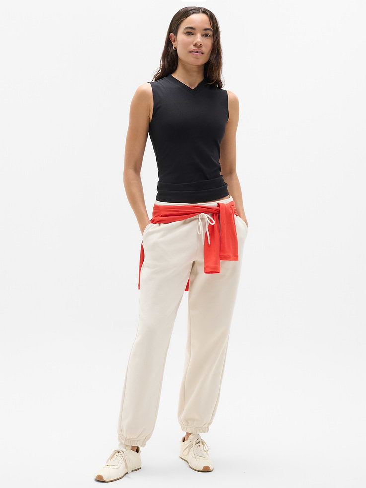Image 2 of 5, Signature Rib V-Neck Muscle Tank
