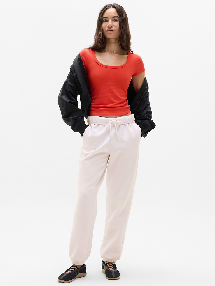 Image 4 of 5, Signature Rib Scoop Tee