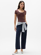 Image number 2 showing, Signature Rib Scoop Tee
