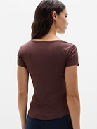 Image number 3 showing, Signature Rib Scoop Tee