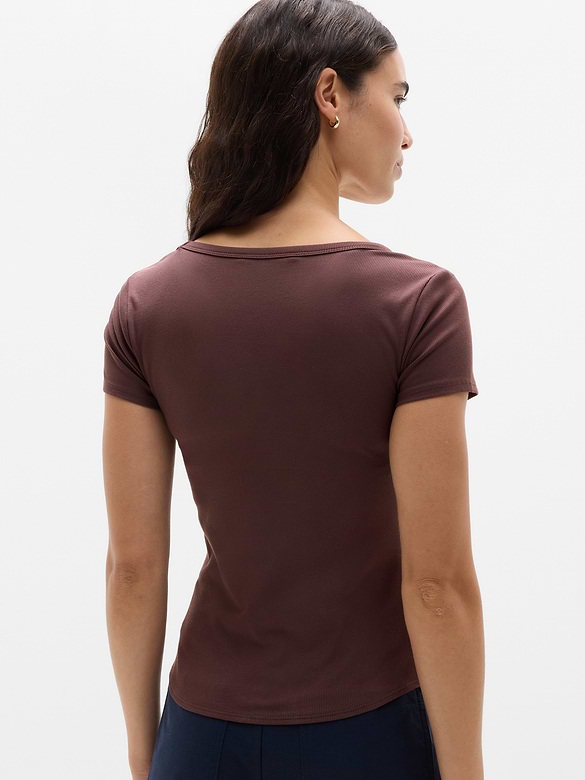 Signature Rib Scoop Tee