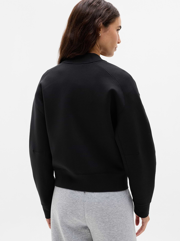 Image 3 of 5, Form Knit Bomber Sweatshirt