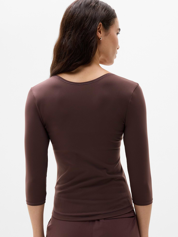 Image 4 of 6, Bodymove Scoop Midi Sleeve Tee