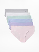 Image number 1 showing, Athleta Girl Right Moves Cotton Bikini Underwear 6-Pack