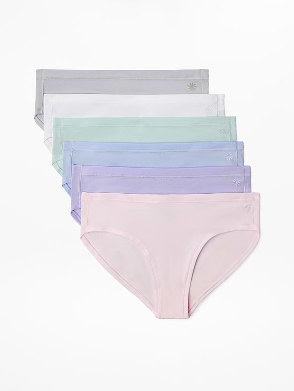 Athleta Girl Right Moves Cotton Bikini Underwear 6-Pack
