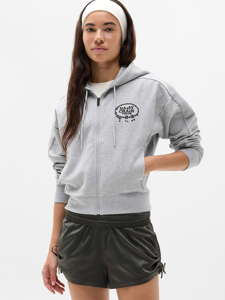Image number 1 showing, Athleta x Daisy Chain Fields Forever Fleece Hoodie
