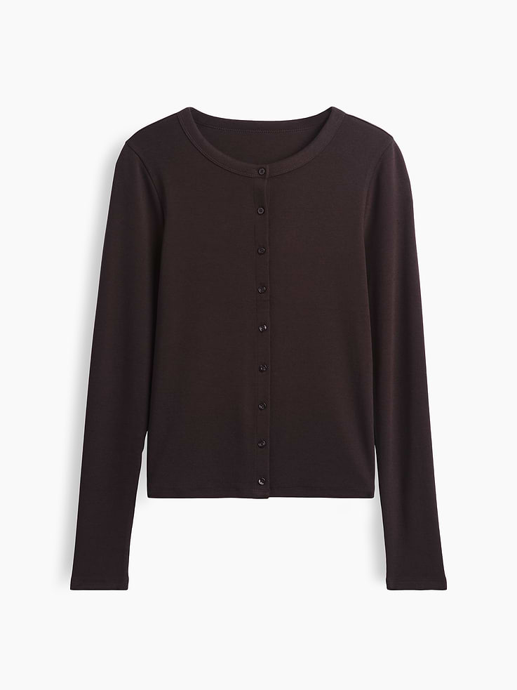 L'image numéro 5 présente Cardigan moderne ras du cou