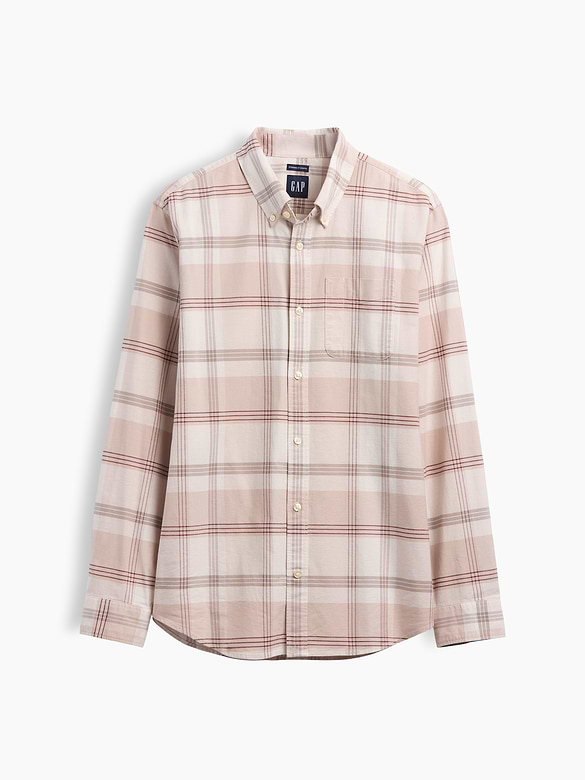 Plaid Oxford Button-Down Shirt