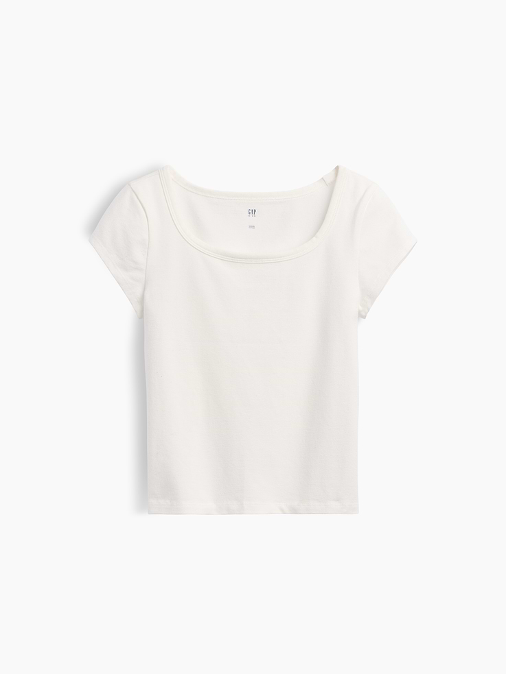 Image number 2 showing, Kids CloseKnit Jersey Square-Neck T-Shirt