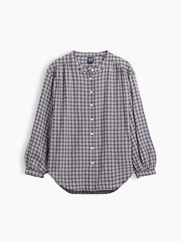 Relaxed Button-Front Shirt