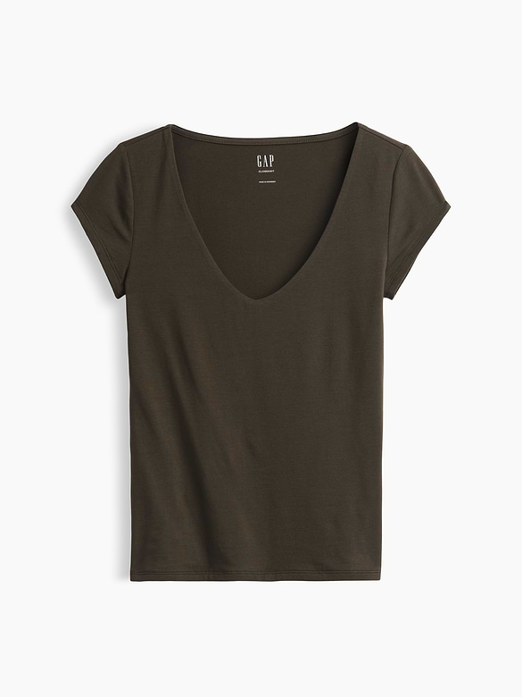 CloseKnit Jersey V-Neck T-Shirt