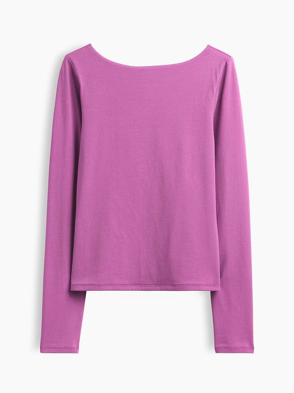 CloseKnit Jersey Scoop-Back T-Shirt