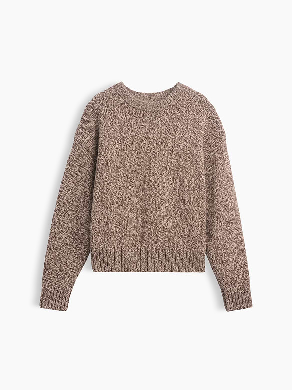 100% Cotton Oversized Crop Sweater