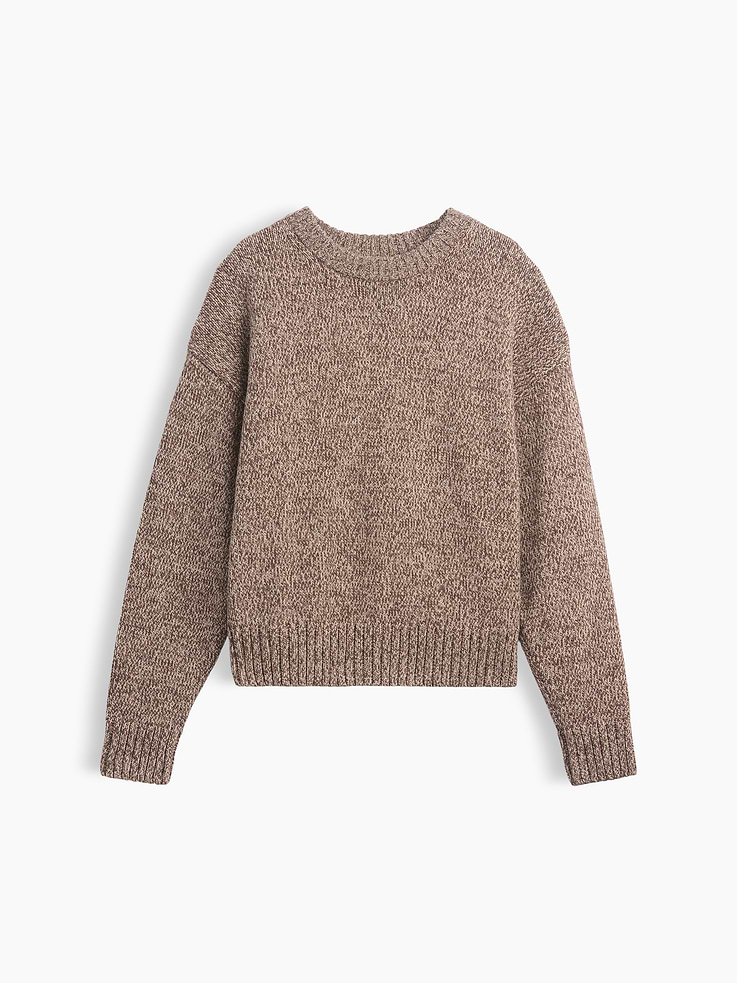 Image number 5 showing, 100% Cotton Oversized Crop Sweater