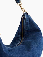 Image number 4 showing, Denim Crescent Bag