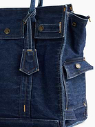 Image number 6 showing, Large Denim Five Pocket Tote