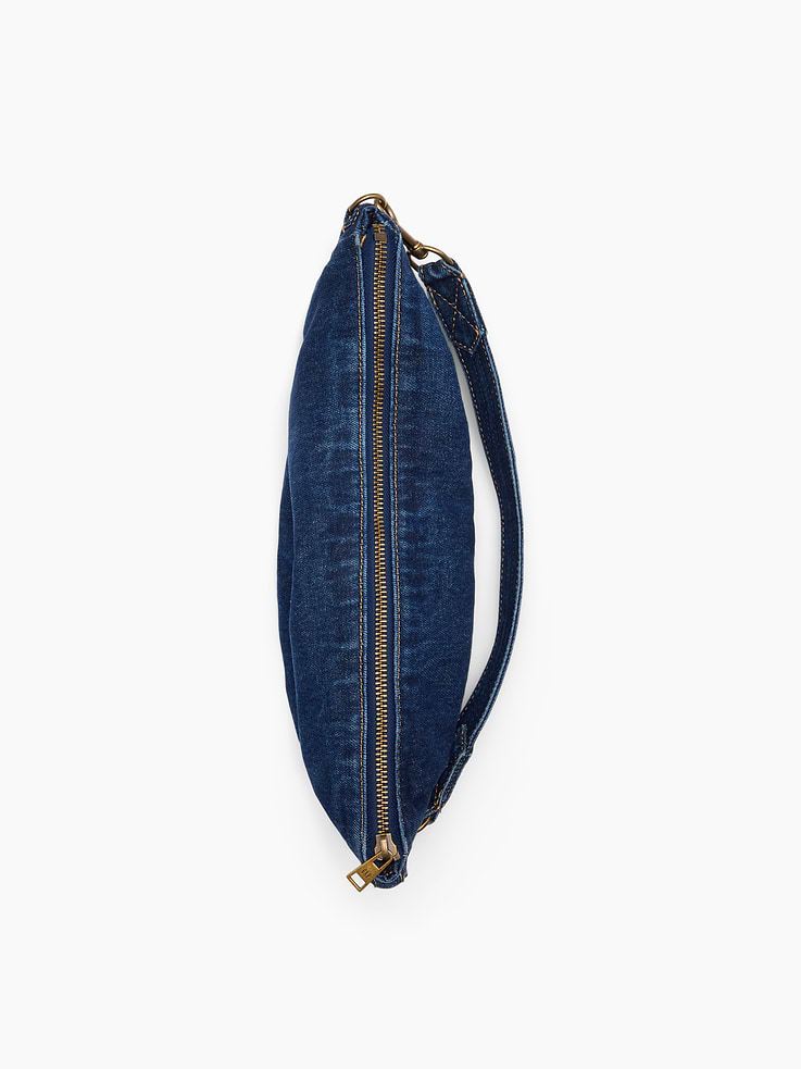 Image number 5 showing, Denim Crescent Bag