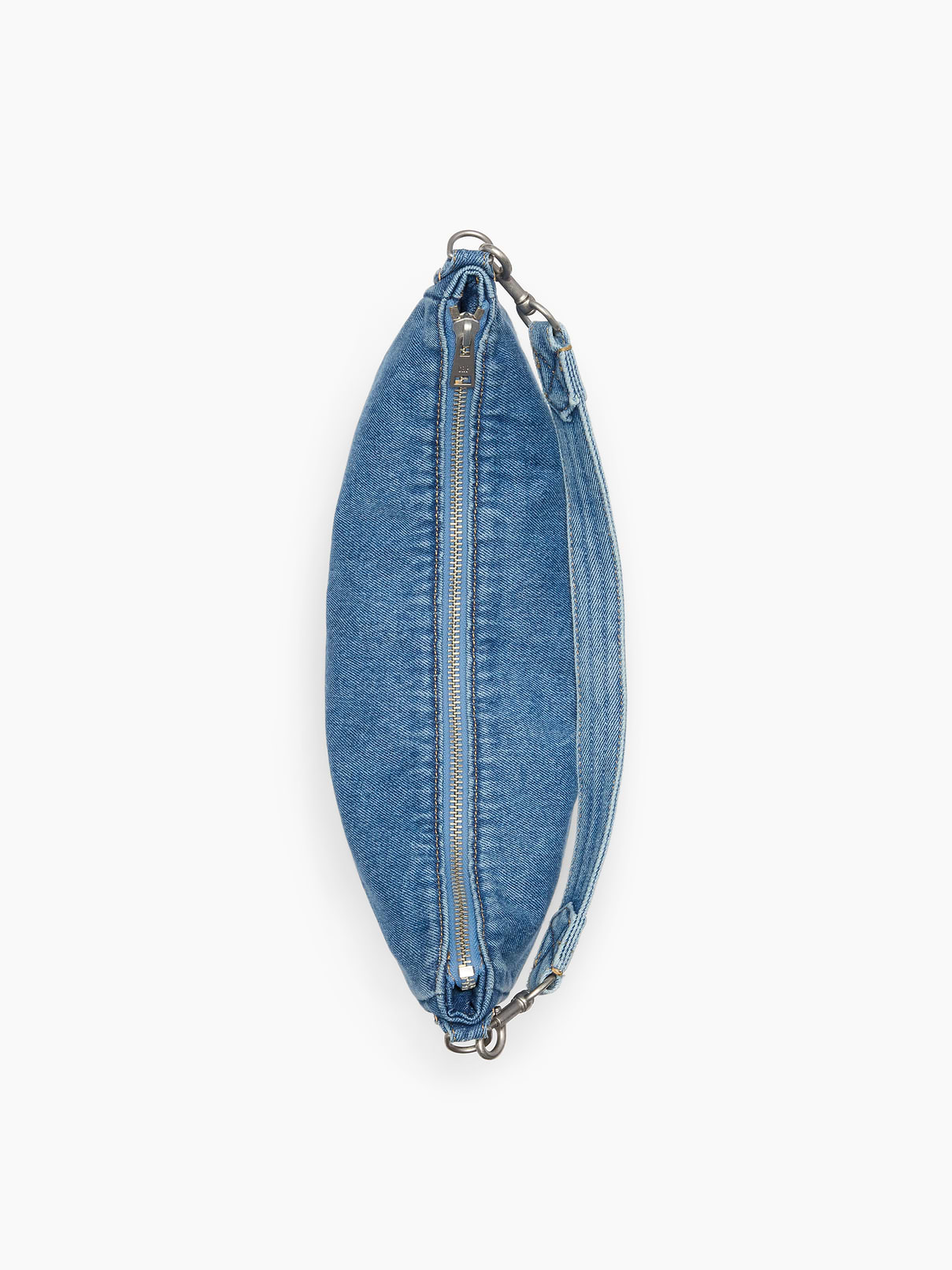 Image number 5 showing, Denim Crescent Bag