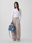 Image number 2 showing, Small Denim Five Pocket Tote